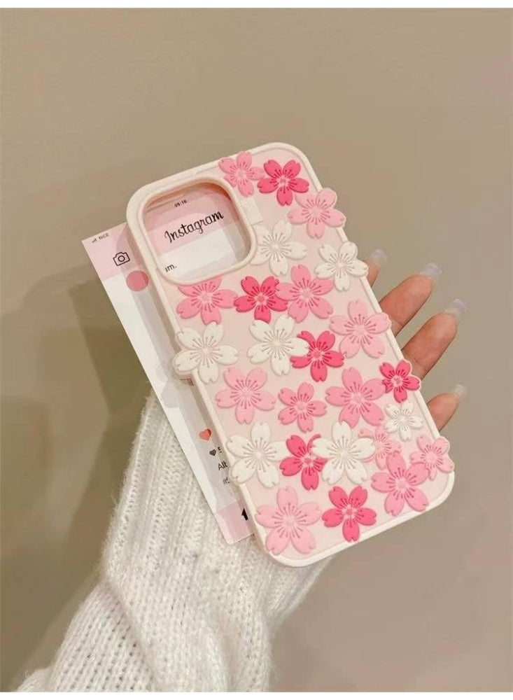 Ecosystem Stylish 3D Cartoon Case Compatible for iPhone 16 Pro Max, All-Round Protection, Anti-Slip, Scratch-Resistant, and Fun Aesthetic Cover IPhone 16 pro max (3D Pink Flower) - Image 3